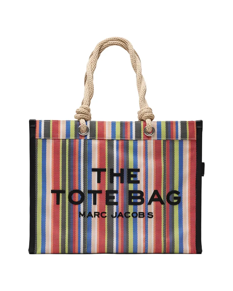 Marc Jacobs The Large Stripe Mesh Rope Tote Bag Red