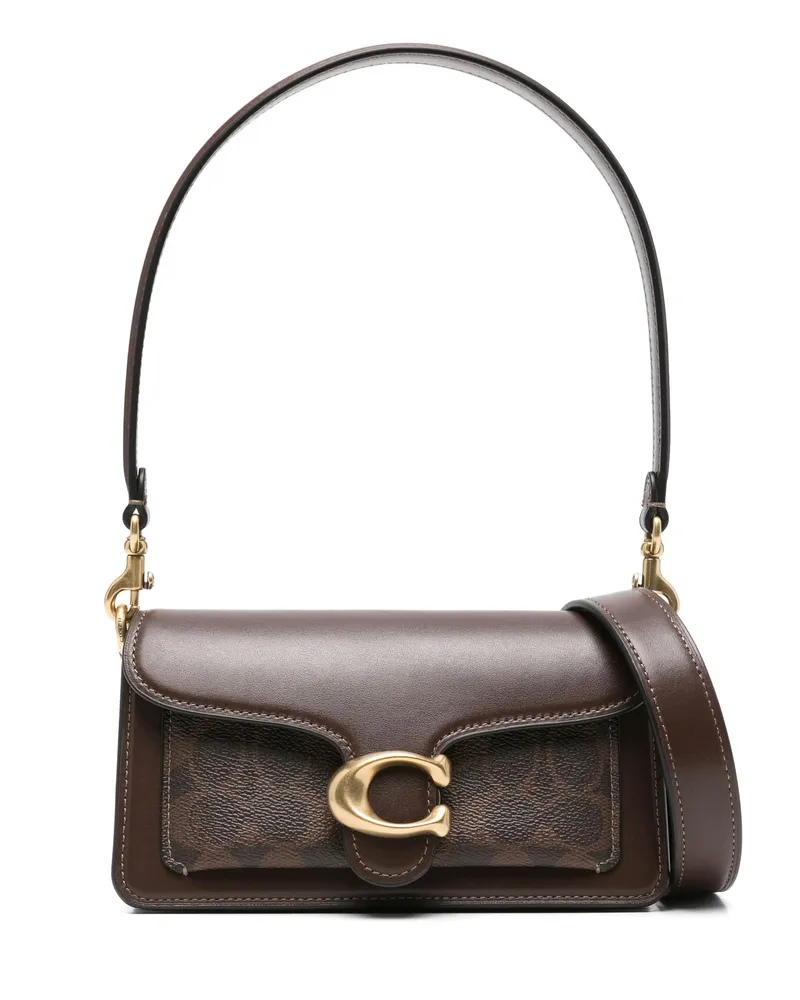 Coach Tabby Flap Shoulder Bag Brown