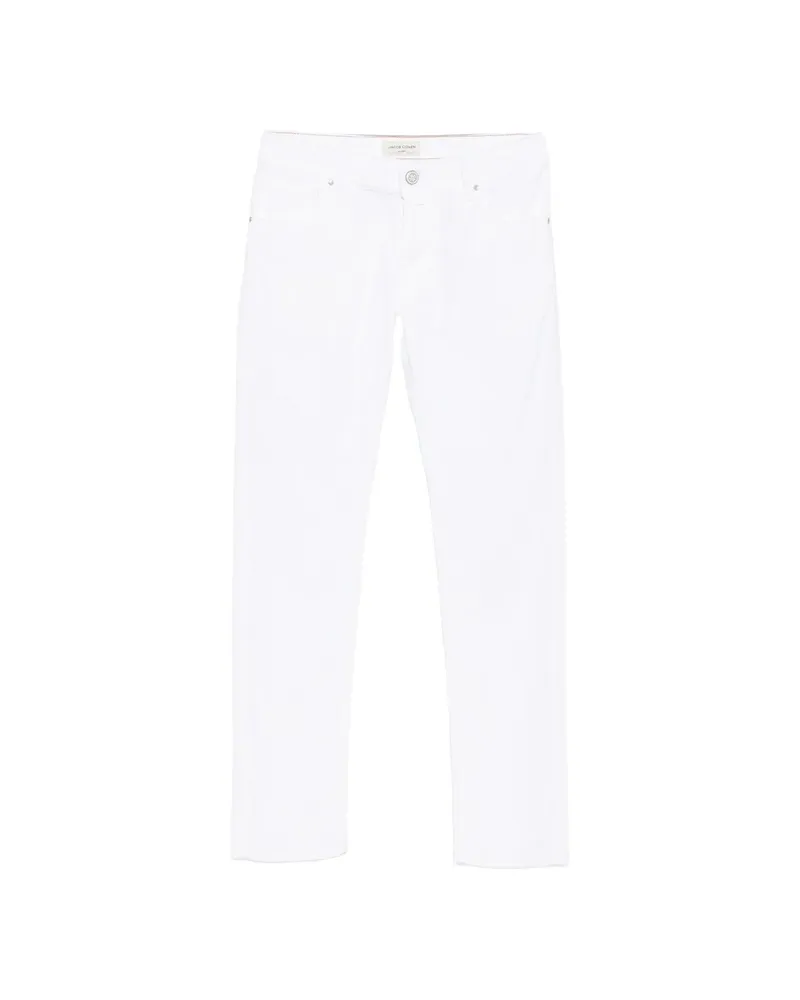 Jacob Cohën Nick Corduroy Slim-fit Trousers White