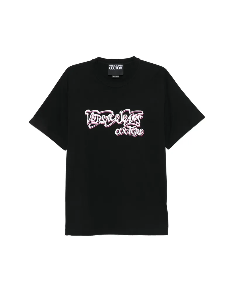 Versace Jeans Logo-print T-shirt Black