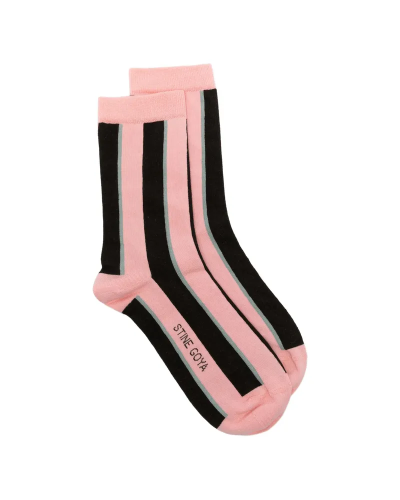 Stine Goya Striped Socks Pink