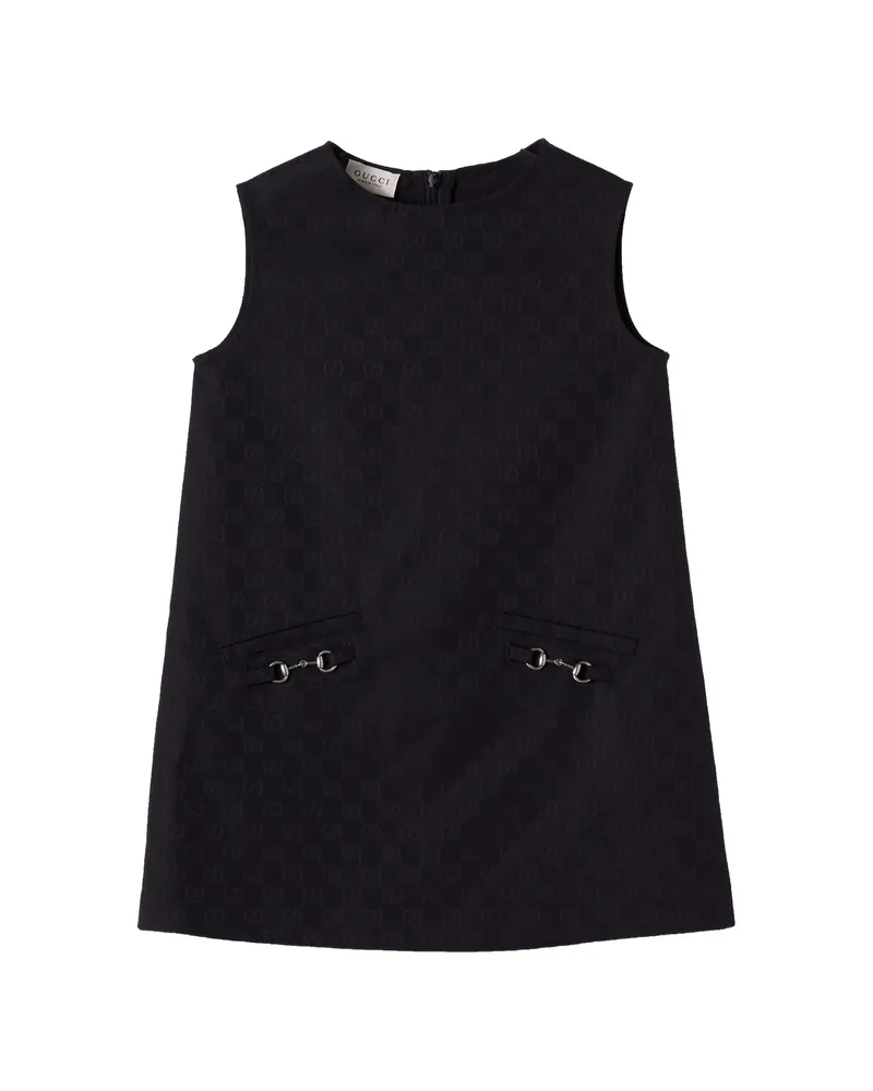 Gucci Horsebit GG-jacquard Dress Black