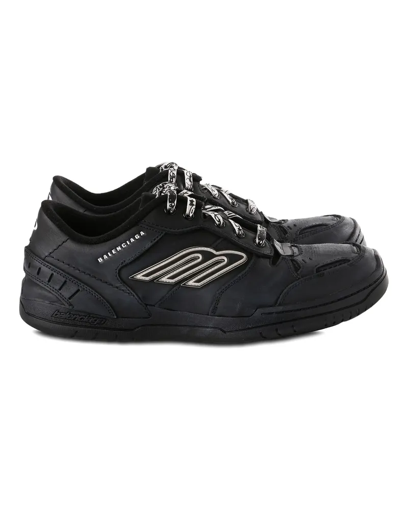 Balenciaga Hamptons Worn-Out Trainers Black