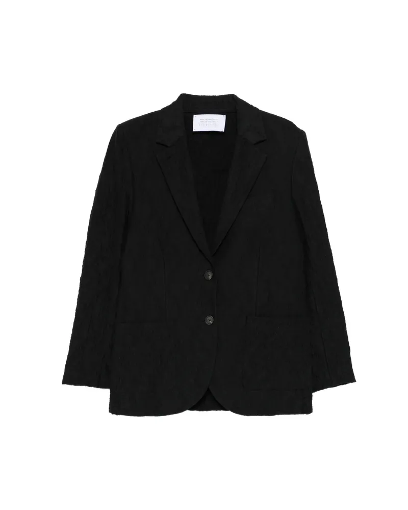Harris Wharf London Textured Single-breasted Jacket Black