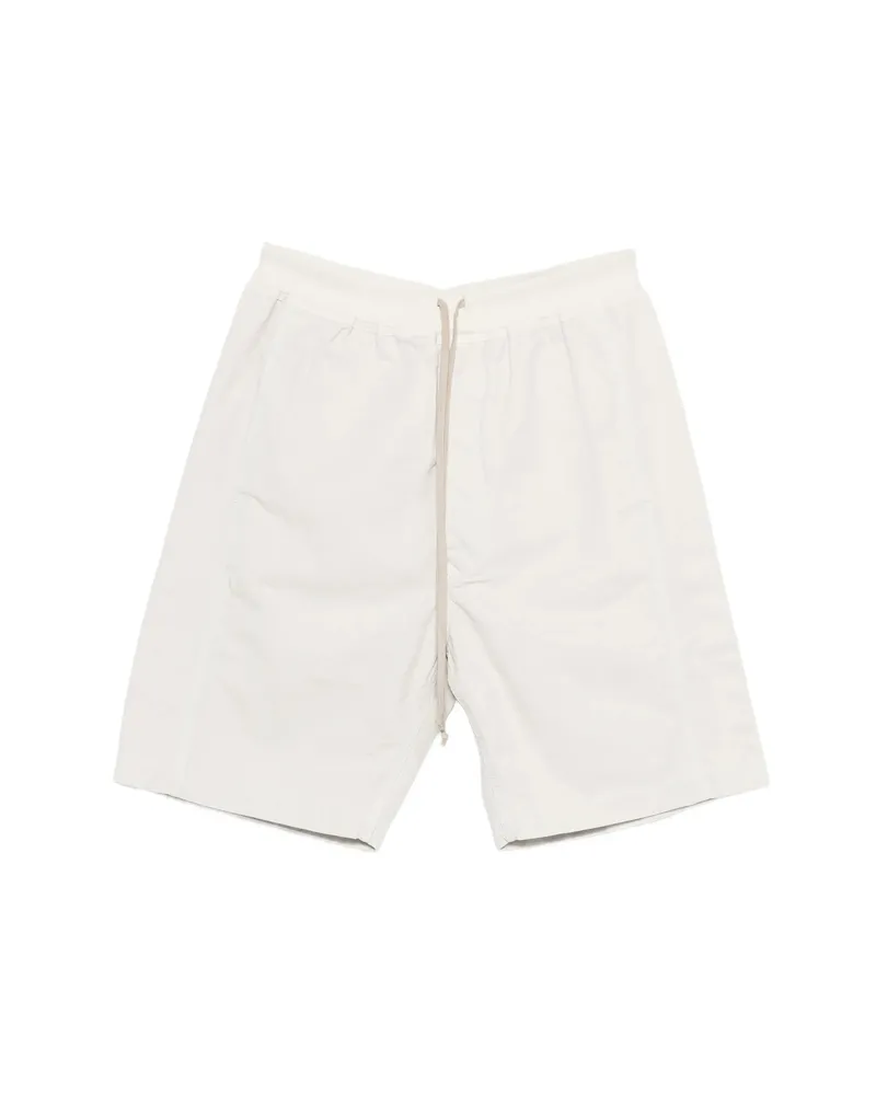 DRKSHDW by Rick Owens Wide Pusher Elastic-waist Bermuda Shorts White