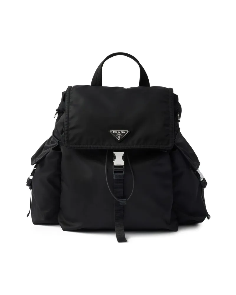 Prada Explore Drawstring Backpack Black