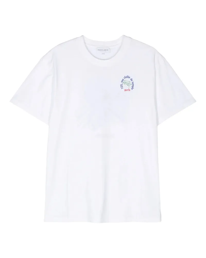 Maison Labiche Vielle Du Temple Organic Cotton T-shirt White