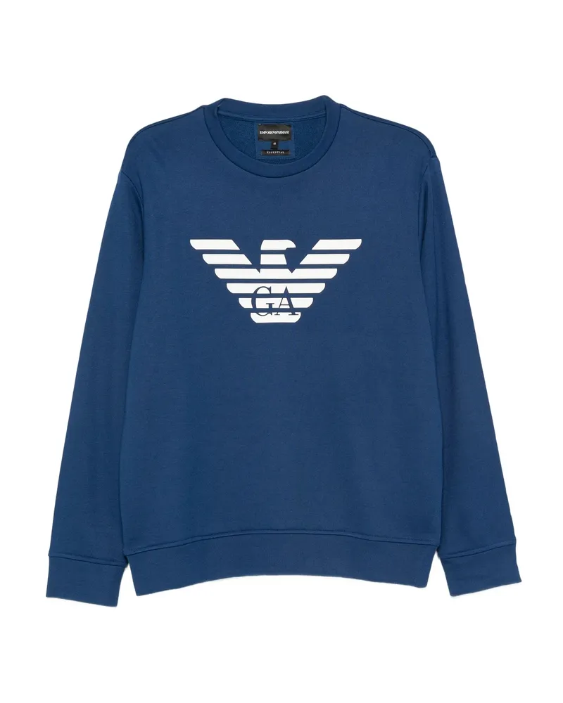 Emporio Armani Eagle-logo Sweatshirt Blue