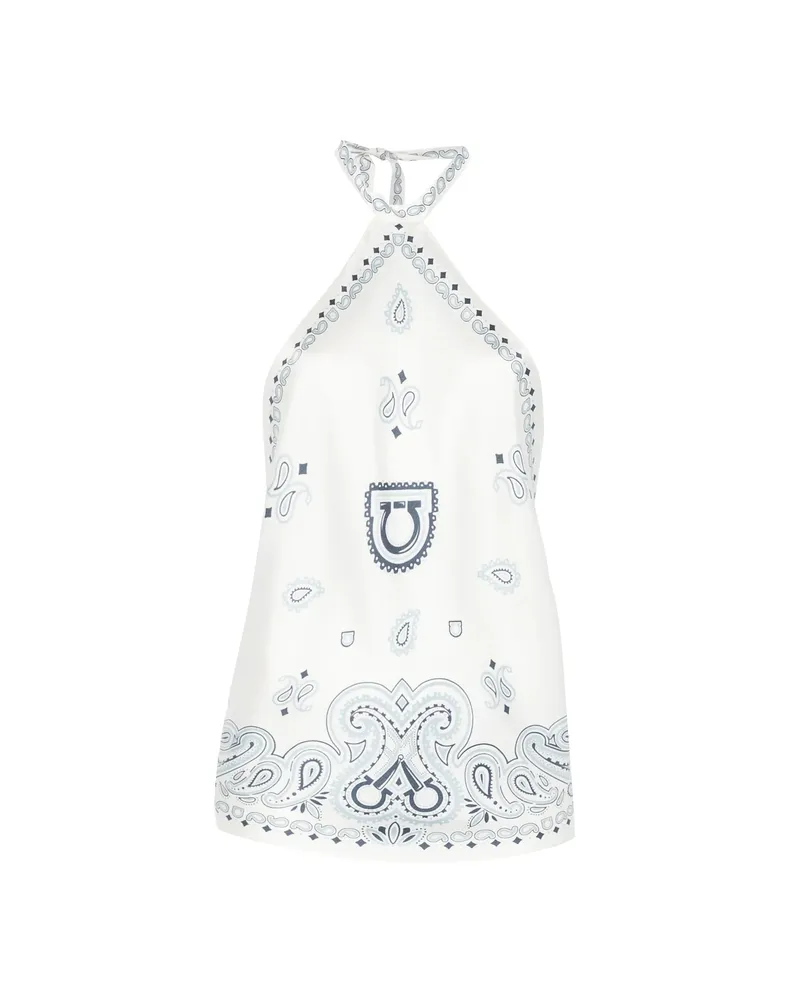 Ferragamo Paisley-print Top White