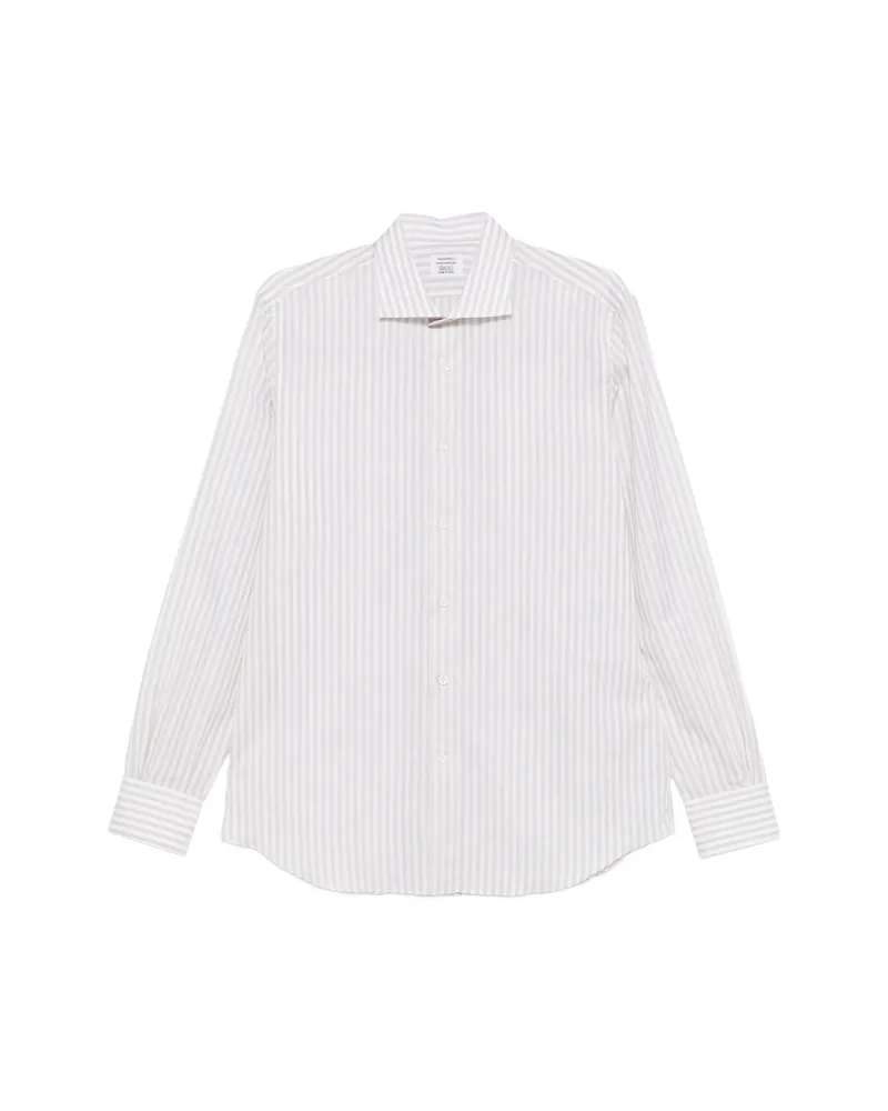 MAZZARELLI Striped Button Shirt White