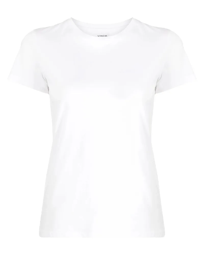 Vince Round-neck Cotton T-shirt White