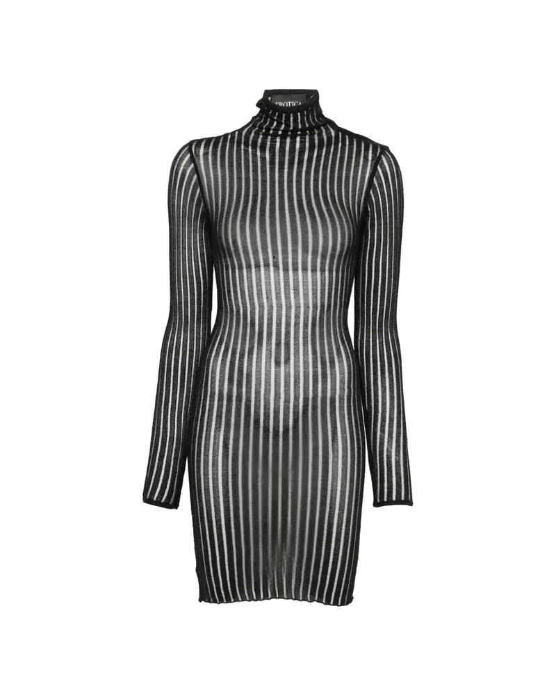 Dondup Ribbed-knit Mini Dress Black
