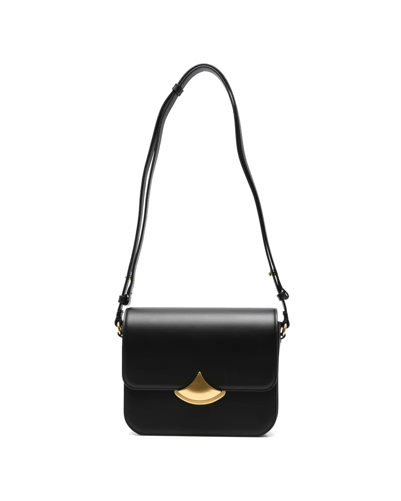 Sessùn Gold-tone Hardware Shoulder Bag Black