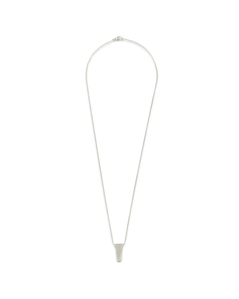 Rick Owens Mini Trunk Necklace Silver