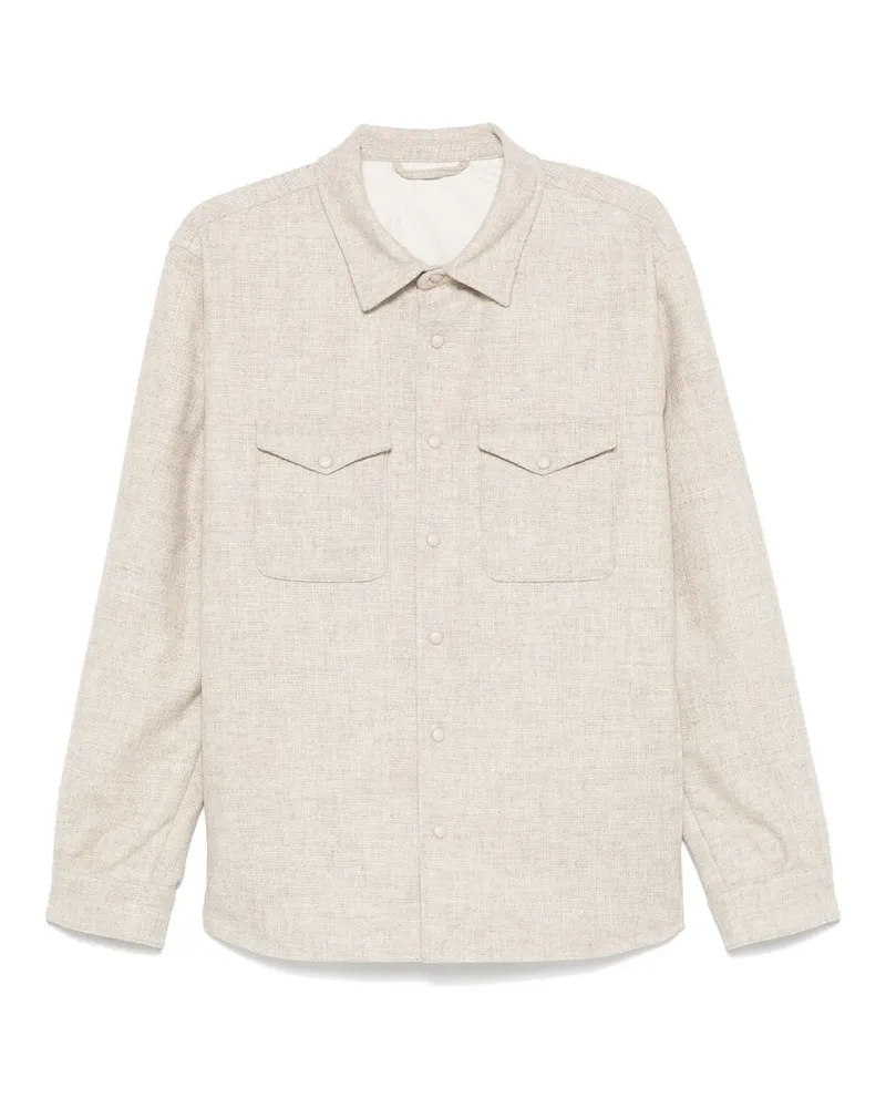 ERALDO Padded Shirt Neutrals
