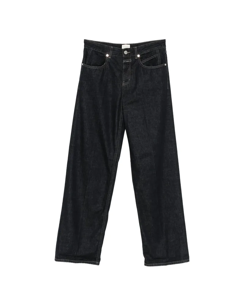 Closed Nikka Logo-patch Wide-leg Jeans Blue