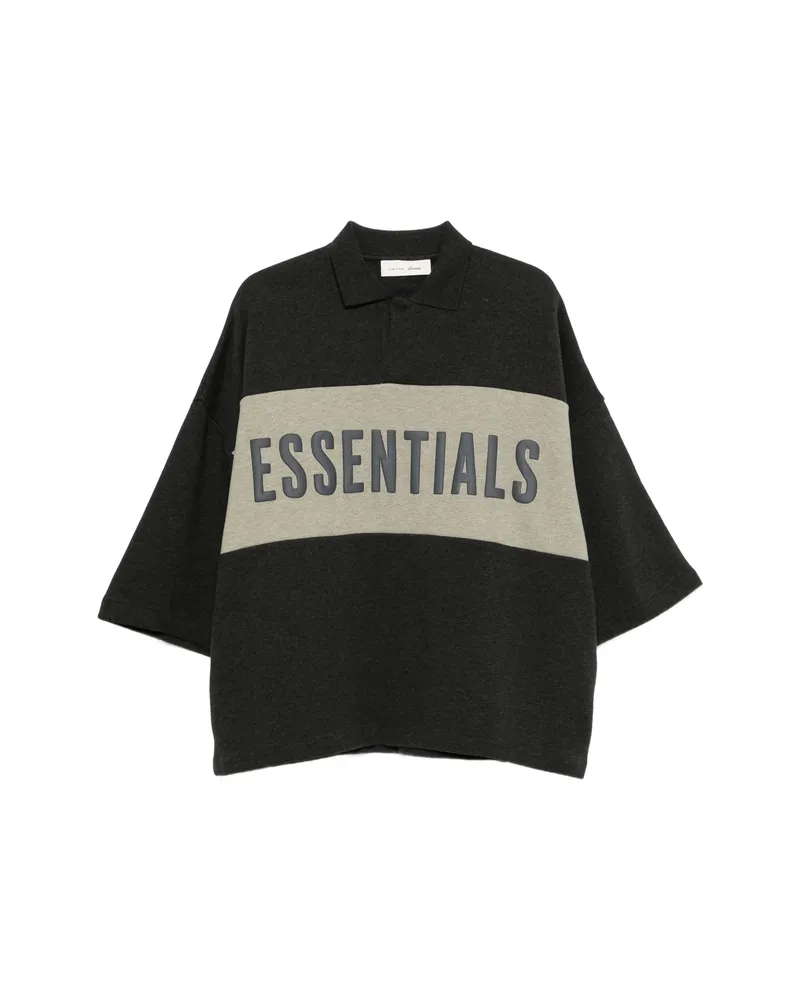 Fear of God Essentials Logo-print Polo-shirt Grey