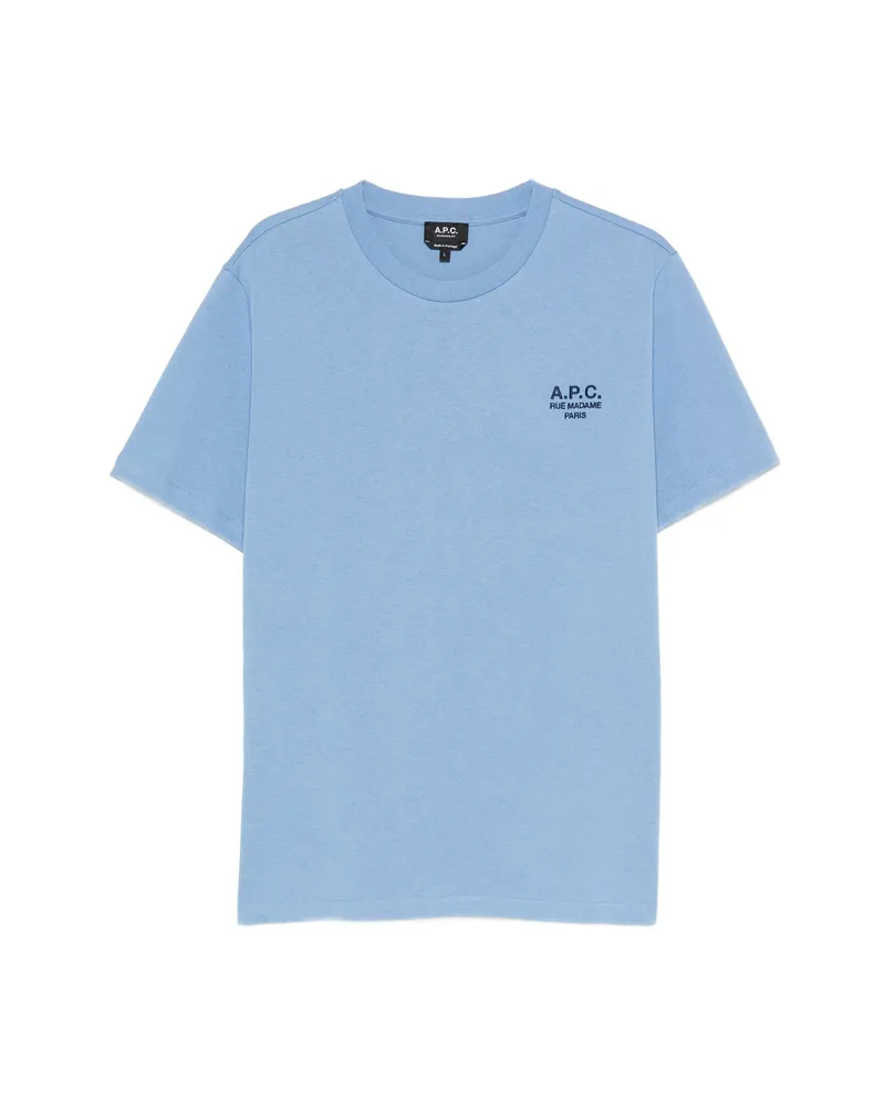 A.P.C. A. p.c. Rue Madame Logo-print T-shirt Blue