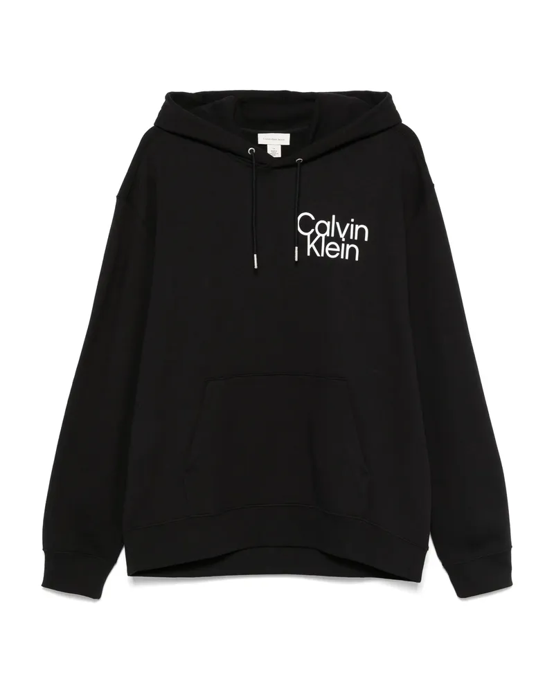 Calvin Klein Logo-print Hoodie Black