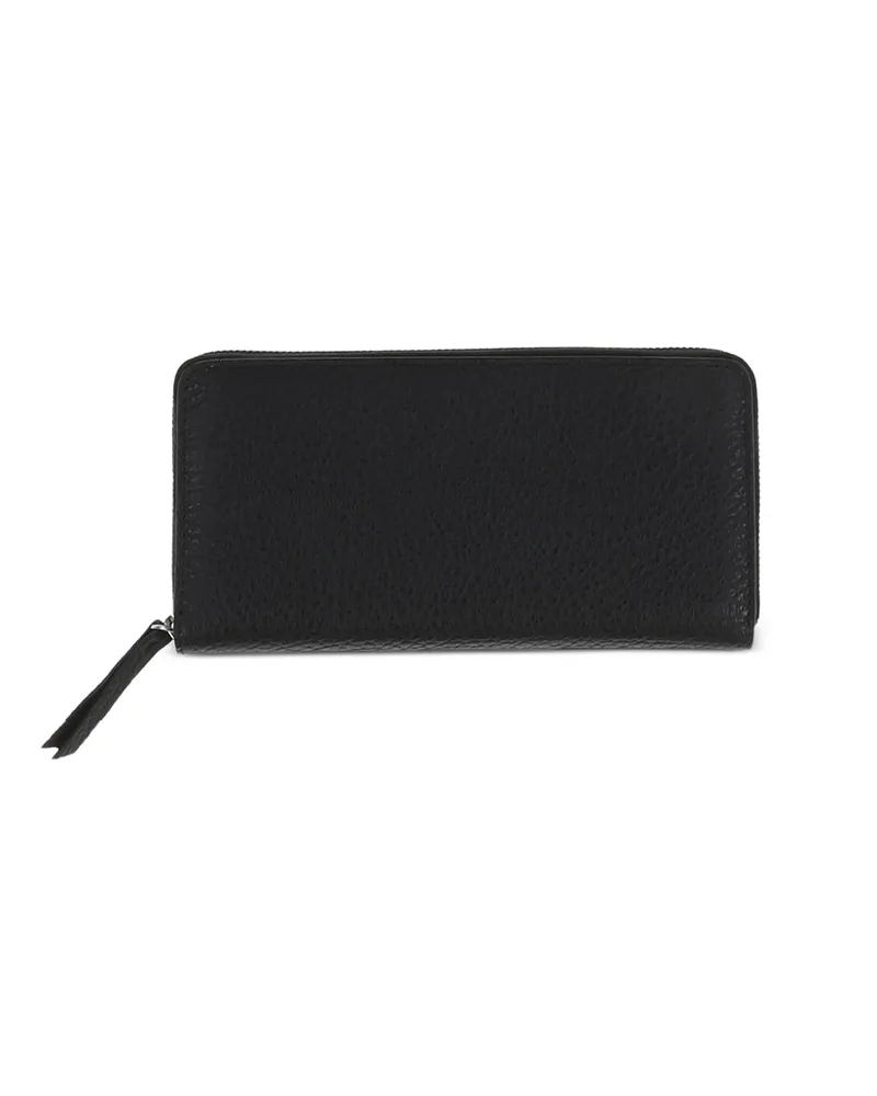 Maison Margiela Stitched Zip Wallet Black