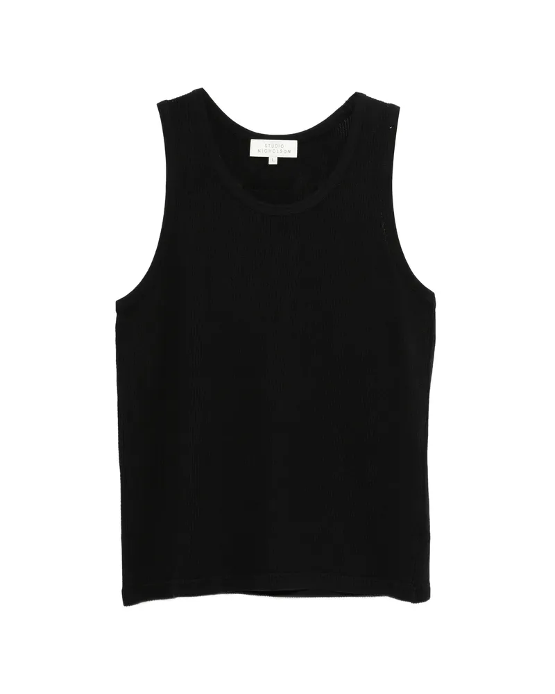 Studio Nicholson Razim Ribbed Vest Black