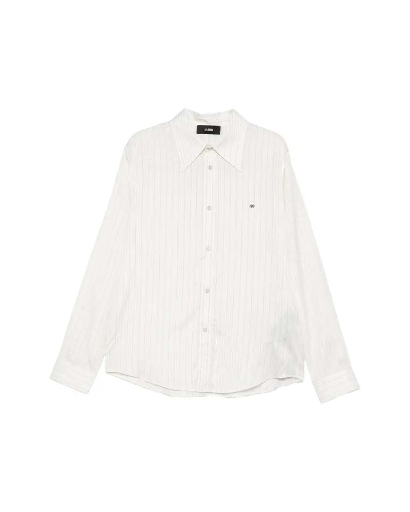 Amiri Striped Button Shirt White