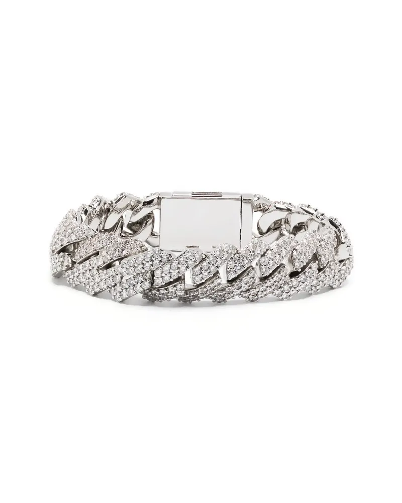 DARKAI Prong Pavé Gemstones Bracelet Silver