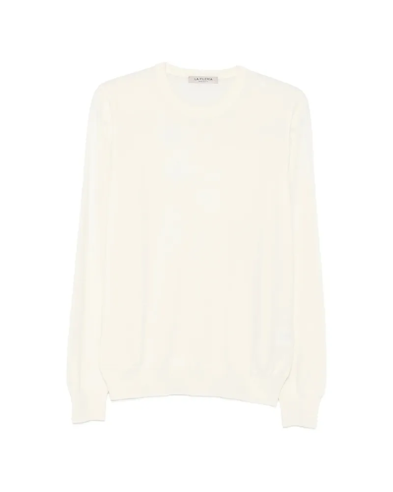 La Fileria Fine-knit Long-sleeve Knit White