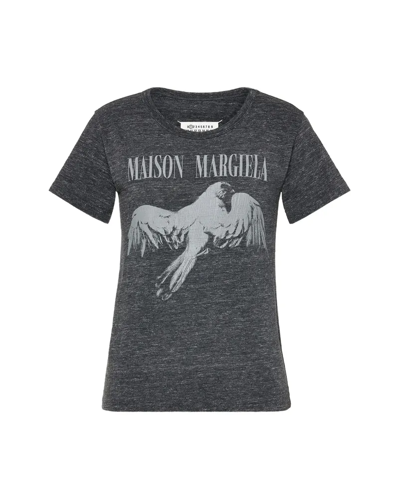 Maison Margiela Bird-motif T-shirt Grey