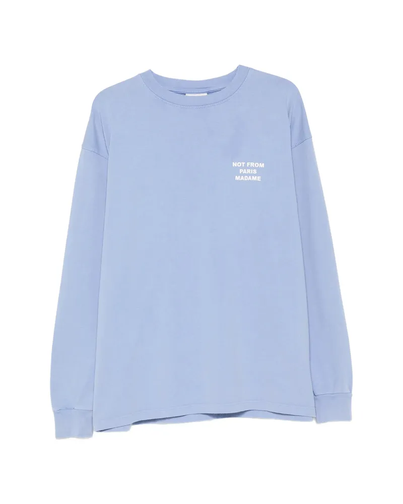 Drôle de Monsieur Long-sleeves Sweatshirt Blue