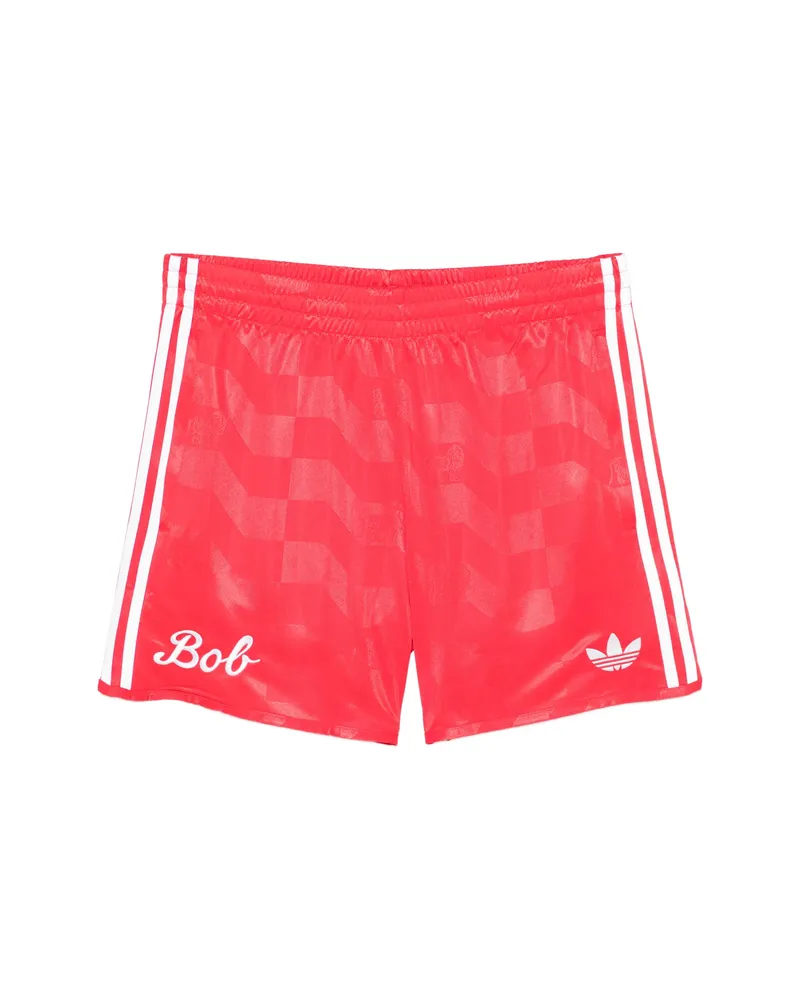 adidas Stripe Track Shorts Red