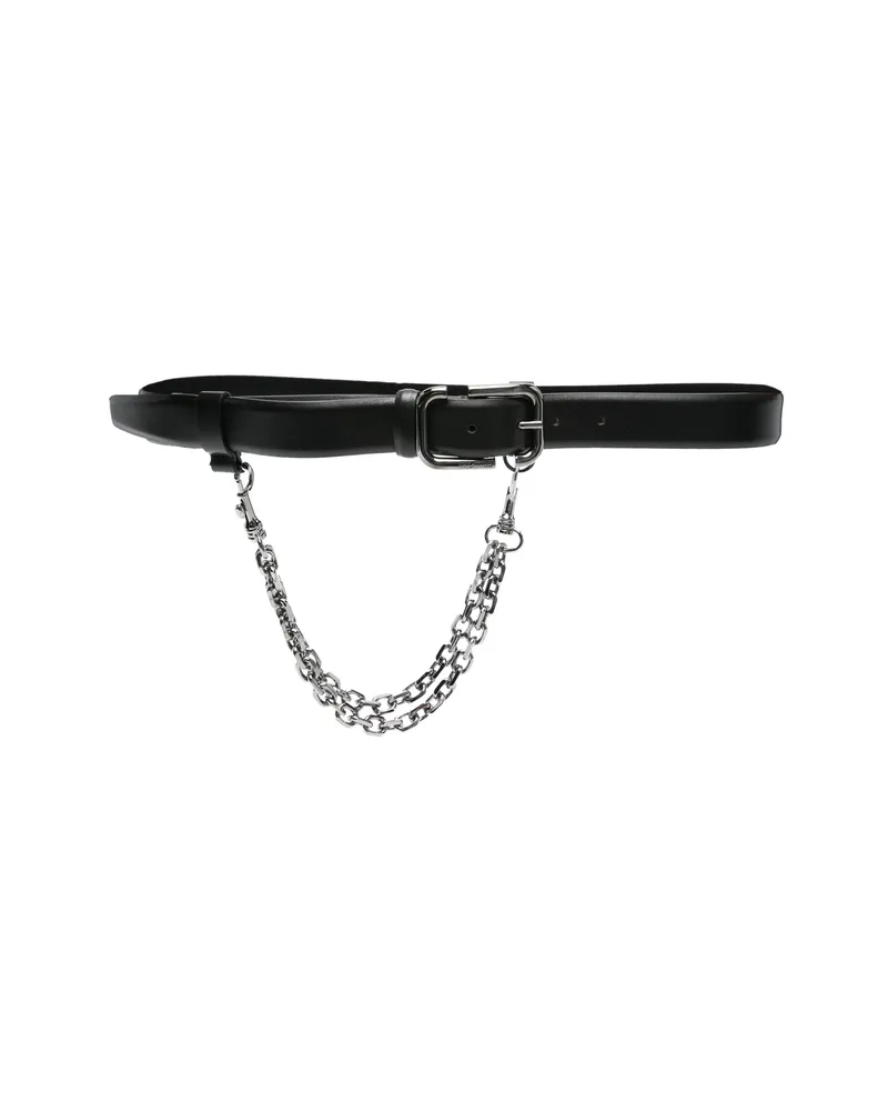 ATTICO Chain-detail Belt Black