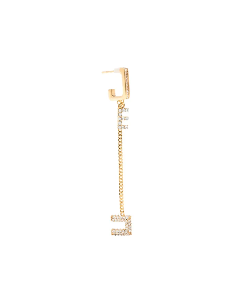 Elisabetta Franchi Crystal-embellished Drop Earrings Gold