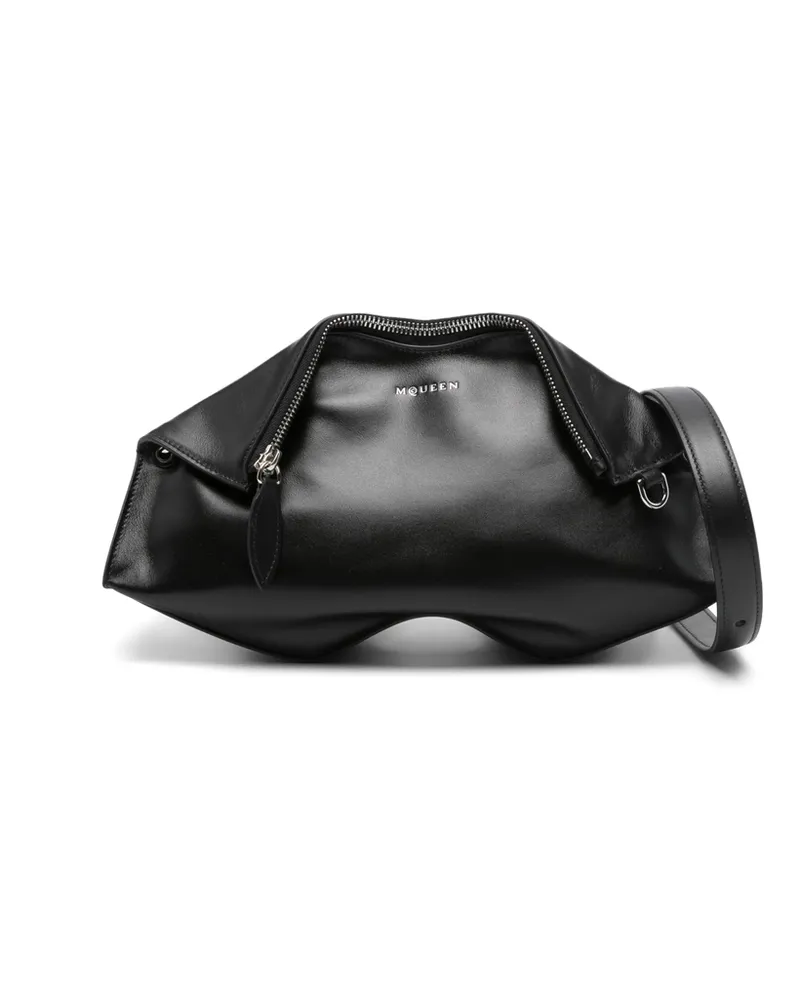 Alexander McQueen Manta Zip Clutch Bag Black