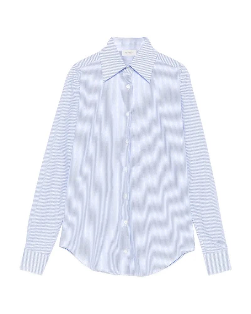 MAZZARELLI Striped Long-sleeve Shirt Blue