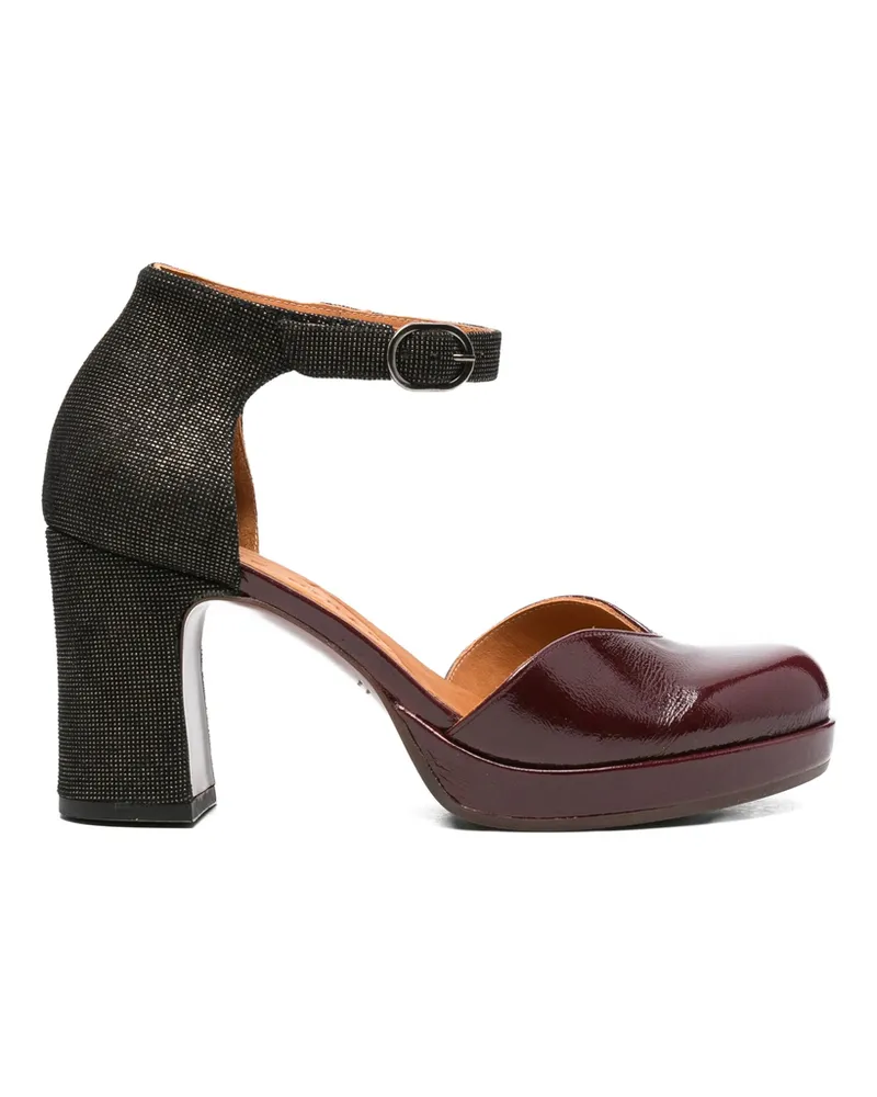 Chie Mihara 80mm Damaho Ankle-strap Block-heel Sandals Red