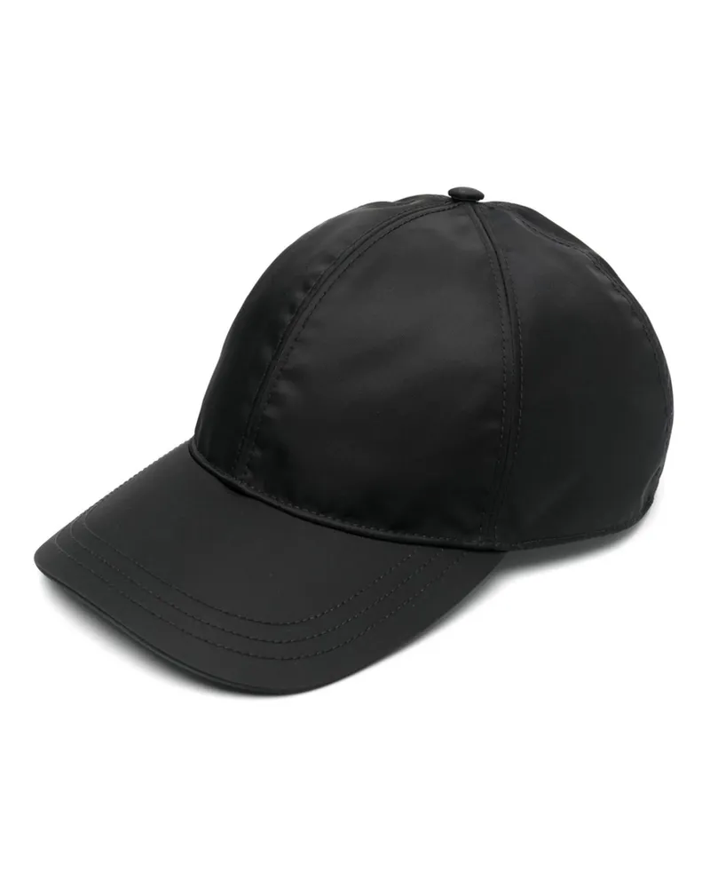 Prada Logo-plaque Baseball Cap Black