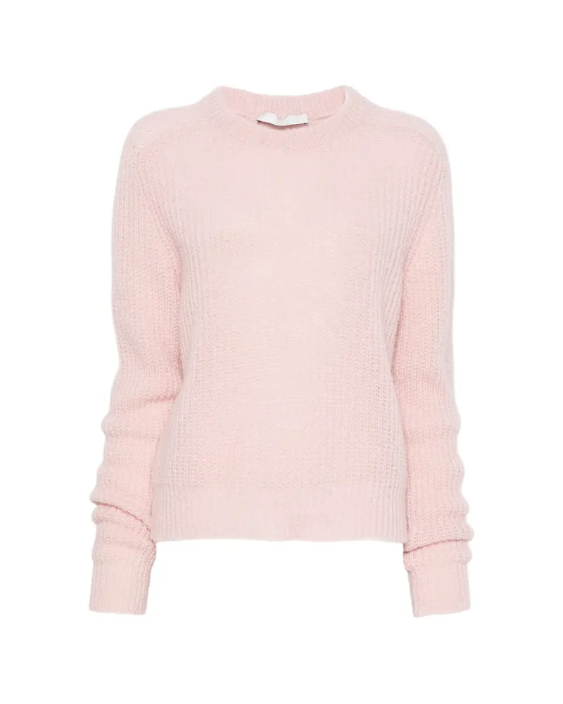 TELA Jilly Ribbed-knit Sweater Pink