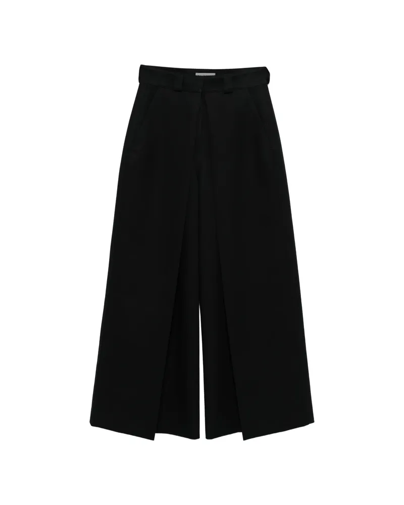 Balenciaga Inverted-pleat Trousers Black