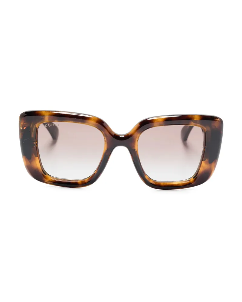 Gucci Square-frame Sunglasses Brown