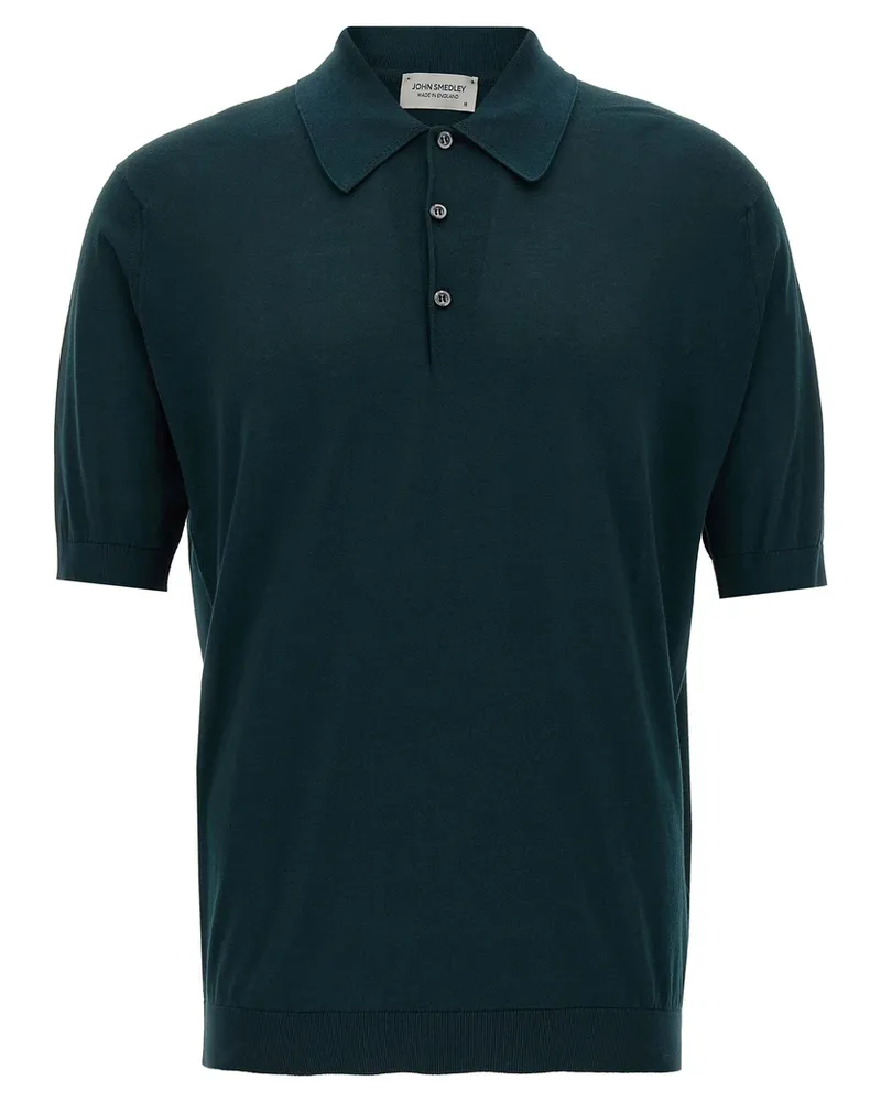 John Smedley Isis Polo Shirt Green