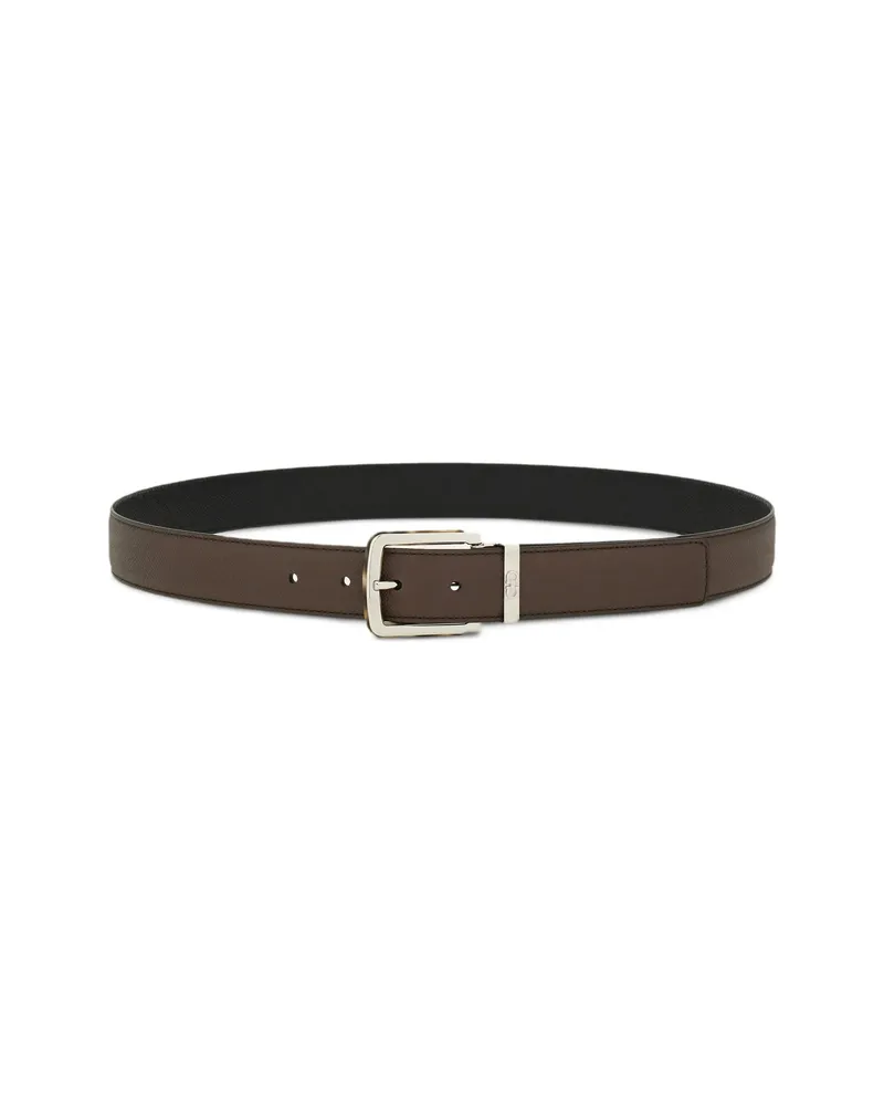 Ferragamo Reversible Leather Belt Black