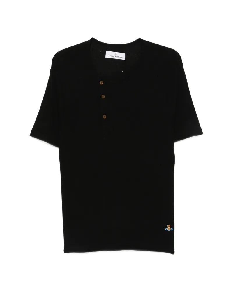 Vivienne Westwood Orb Asymmetric-neck T-shirt Black