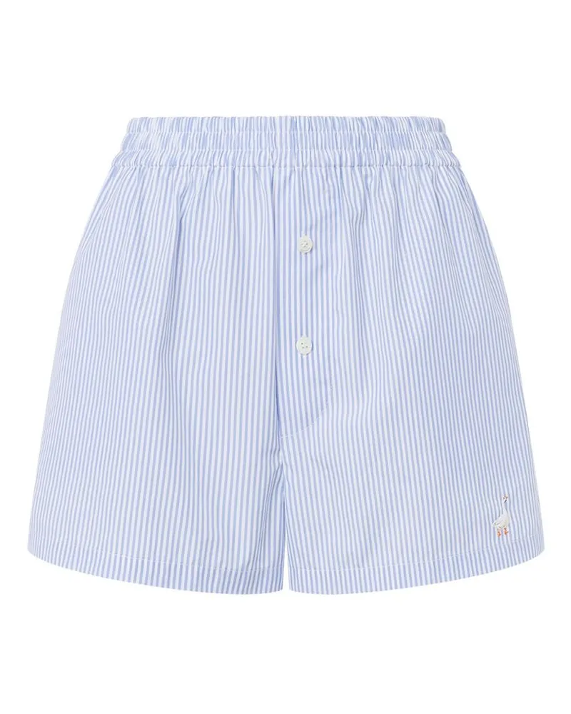 Moschino Striped Shorts Blue