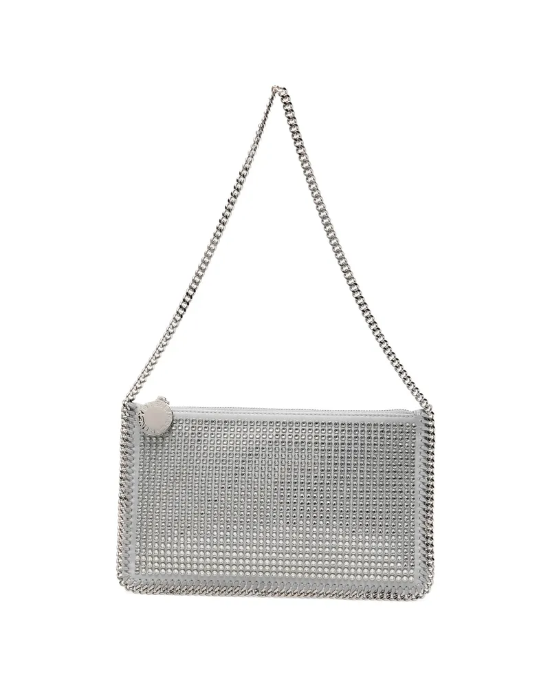 Stella McCartney Falabella Crystal-embellished Shoulder Bag Grey