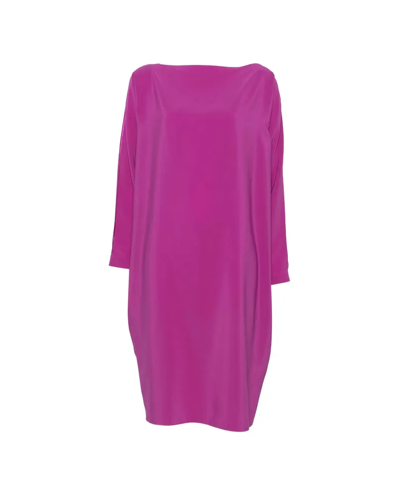 Gianluca Capannolo Margarita Slit-sleeve Boat-neck Midi Dress Pink