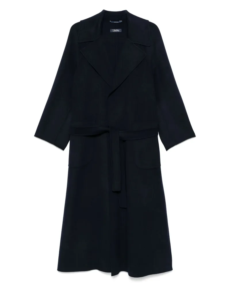 Max Mara Virgin-wool Coat Blue