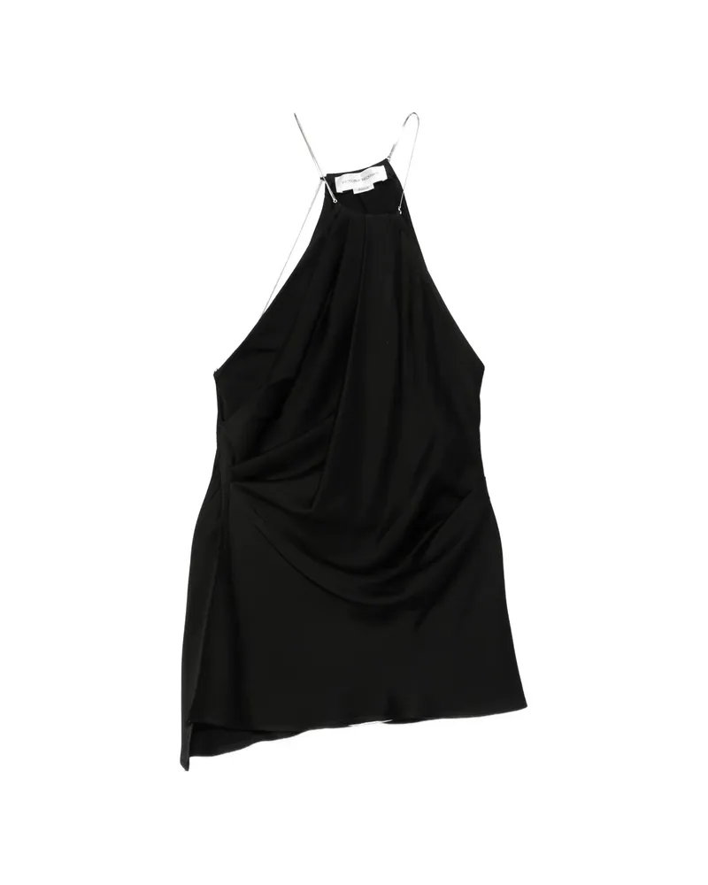 Victoria Beckham Halterneck Sleeveless Blouse Black
