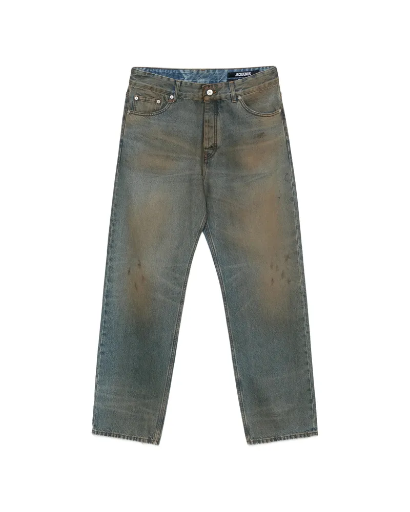 Jacquemus Berger De-Nîmes Distressed Jeans Blue