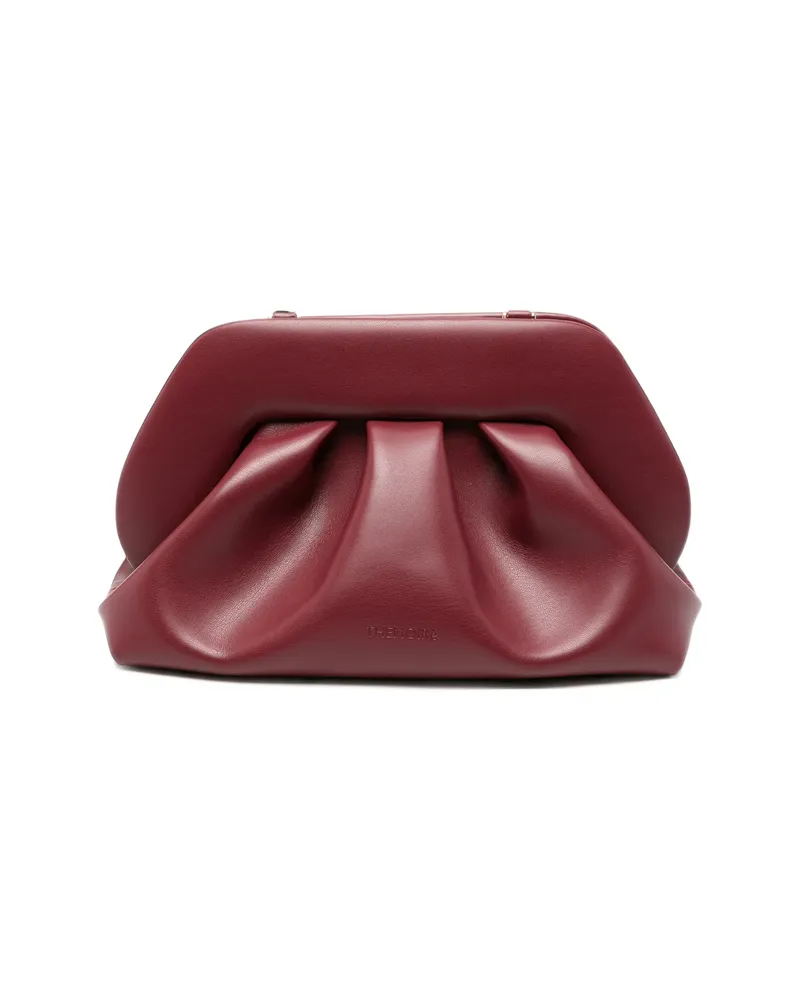 THEMOIRÈ Bios Ruched Shoulder Bag Red